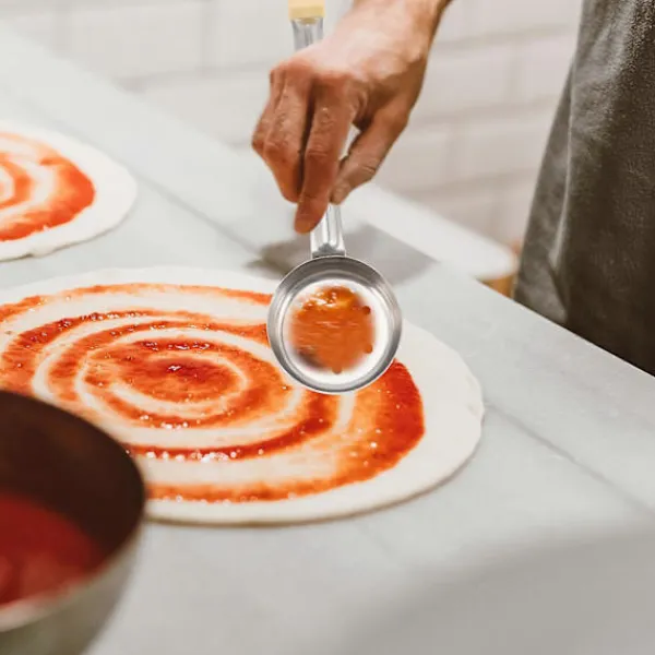 Matgrupper>Portionskontroll Serveringssked Pizza Sås Serveringsskopa Rostfritt Stål Portionssked