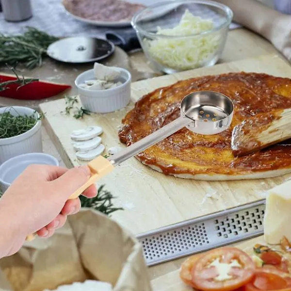 Matgrupper>Portionskontroll Serveringssked Pizza Sås Serveringsskopa Rostfritt Stål Portionssked