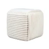 Mondex Since 1986 Sittpuffar>Puf WIKI 43x43x38 cm - Kremfärgad, Modern och Elegant Sittmöbel