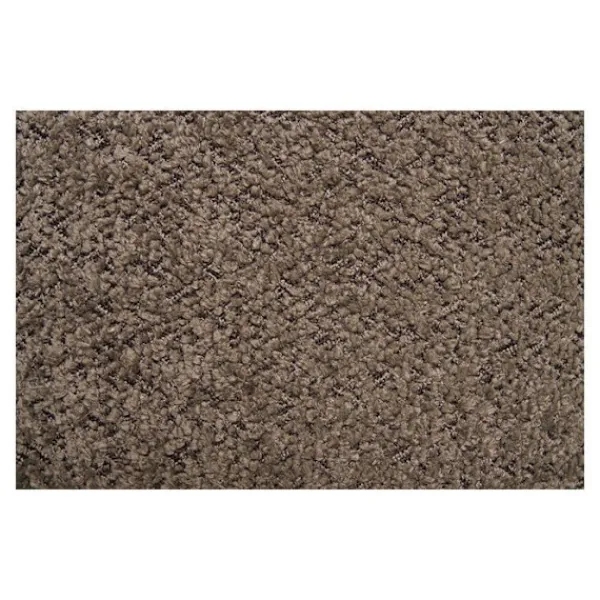 EBUY24 Sittpuffar>Puff med förvaringsutrymme 45x36 cm, brun bouclé effekt och naturliga ben
