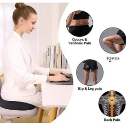 Stolar>QD" Memory Foam Sittdyna för Kontorsstol Halkfri Ortopedisk Bekväm Sittdyna Sittkudde för Ischias Svanskota Ryggsmärta, Hemkudde för Ca-XF22-
