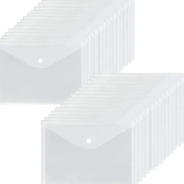Kontorsmöbler>QU/A5 Plastfickor Transparenta - 24 Fack Polypropylen Dokumentmapp Gåva