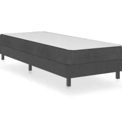 vidaXL Sängar>Ramsäng grå tyg 100x200 cm