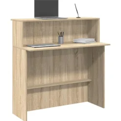 vidaXL Kontorsmöbler>Receptionsdisk Sonoma Ek 100x50x103,5 cm konstruerat trä