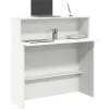 vidaXL Kontorsmöbler>Receptionsdisk vit 100x50x103,5 cm konstruerat trä