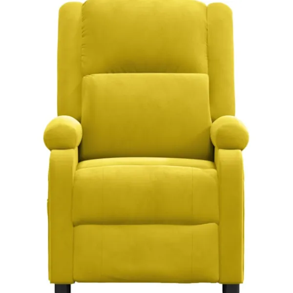 vidaXL Fåtöljer>Reclinerfåtölj gul sammet