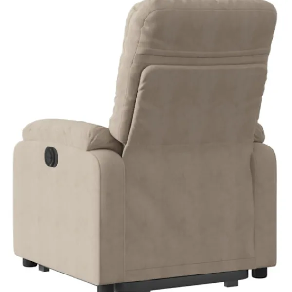 vidaXL Fåtöljer>Reclinerfåtölj med uppresningshjälp taupe mikrofibertyg