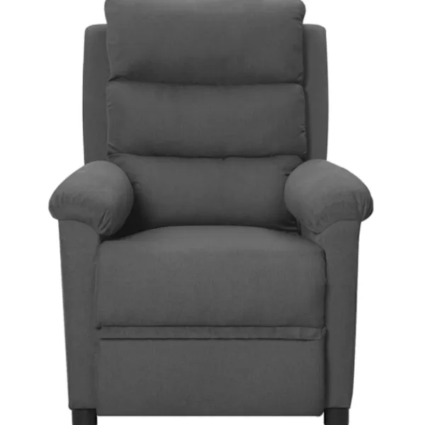 vidaXL Fåtöljer>Reclinerfåtölj mörkgrå tyg