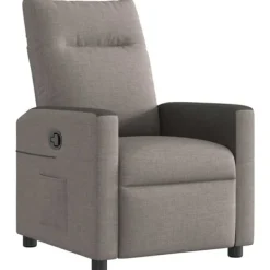 vidaXL Fåtöljer>Reclinerfåtölj taupe tyg