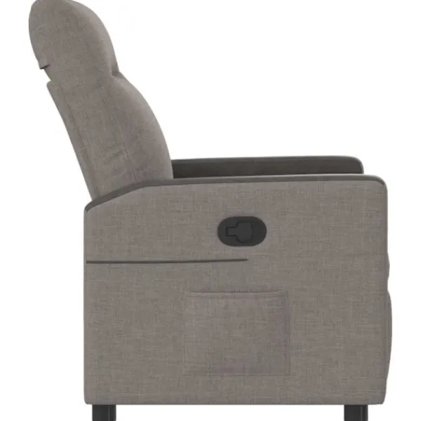 vidaXL Fåtöljer>Reclinerfåtölj taupe tyg