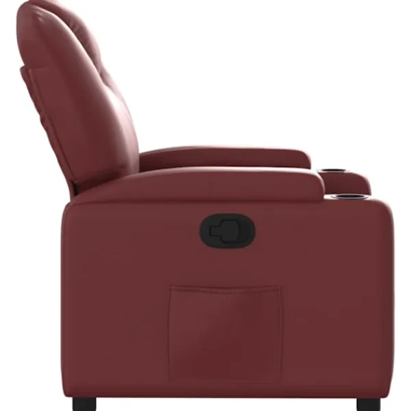 vidaXL Fåtöljer>Reclinerfåtölj vinröd konstläder