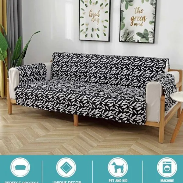 Soffor>Relax Soffa Överdrag 3 Sits Halkskydd Steppad Fåtölj Överdrag 1-Del Barn och Djur Soffa Överdrag