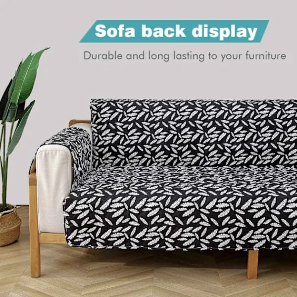 Soffor>Relax Soffa Överdrag 3 Sits Halkskydd Steppad Fåtölj Överdrag 1-Del Barn och Djur Soffa Överdrag