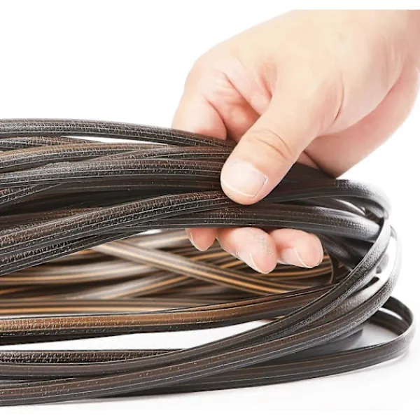 Balkongmöbler>Reparationskit för rotting 37m 120ft Rottingreparationsmaterial Tvåtonad Gradient Mörkbrun med Ljusbruna Ränder Plastrottingmaterial för Uteplats-WELLNGS | Fyndiq