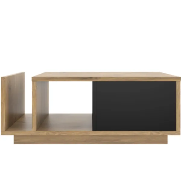 Soffbord>Retro skänk som rumsavdelare med LED - trä- och metalldesign, dimbar, smart förvaringsutrymme