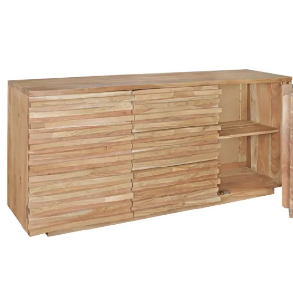 Rootz Living Byråer>Rootz 160 x 75 x 43 cm Wood Acacia Natural - Lantlig byrå & dörrar - Hallskåp