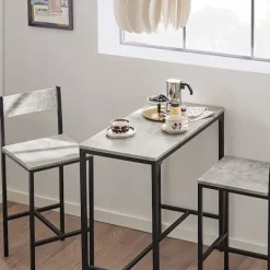 Rootz Living Matgrupper>Rootz Bar Set - 1 Barbord och 2 pallar - 3 delar Hem Kök Frukost Bar Set - Möbel Matsalsset