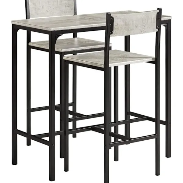Rootz Living Matgrupper>Rootz Bar Set - 1 Barbord och 2 pallar - 3 delar Hem Kök Frukost Bar Set - Möbel Matsalsset