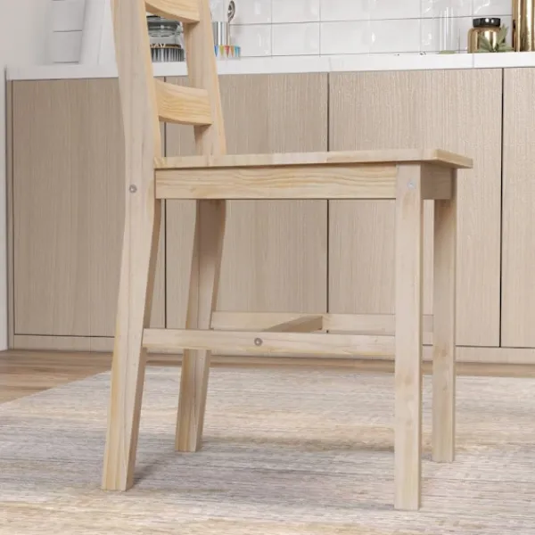 Rootz Living Matgrupper>Rootz 5-delad matbordsset - Matsalsmöbler - Matsalsset i furu - Utrymmesbesparande design - Högkvalitativa material - Golvskydd - Bord: 118L x 73W x 7 | Fyndiq