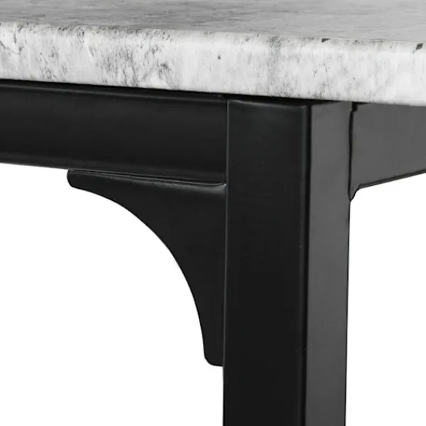 Rootz Living Matgrupper>Rootz 5-delade barbordsset - Barstolar - Matsalsset - Robust metallstomme - MDF-fanerskiva - Hög lastkapacitet - 100 cm x 87 cm x 60 cm bord, 32 cm x | Fyndiq