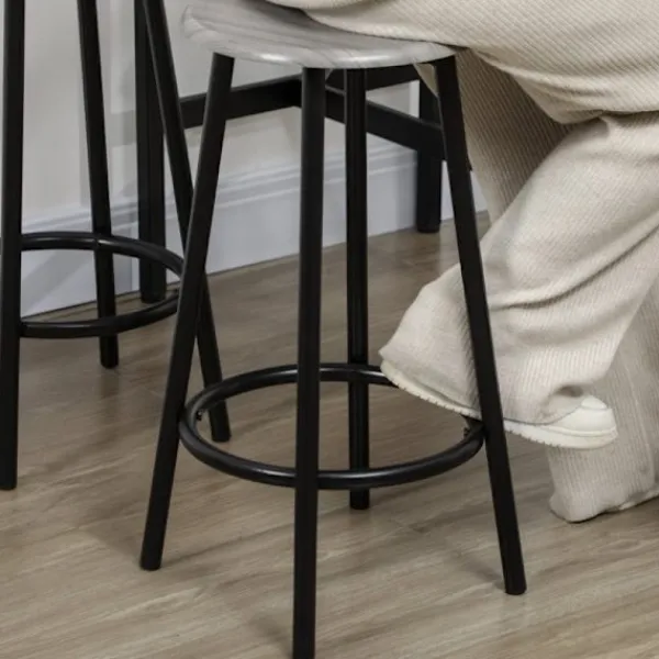 Rootz Living Matgrupper>Rootz 5-delade barbordsset - Industriell matsalsset - Kompakt barmöbel - Utrymmesbesparande design - 110 cm x 50 cm x 89,5 cm bord