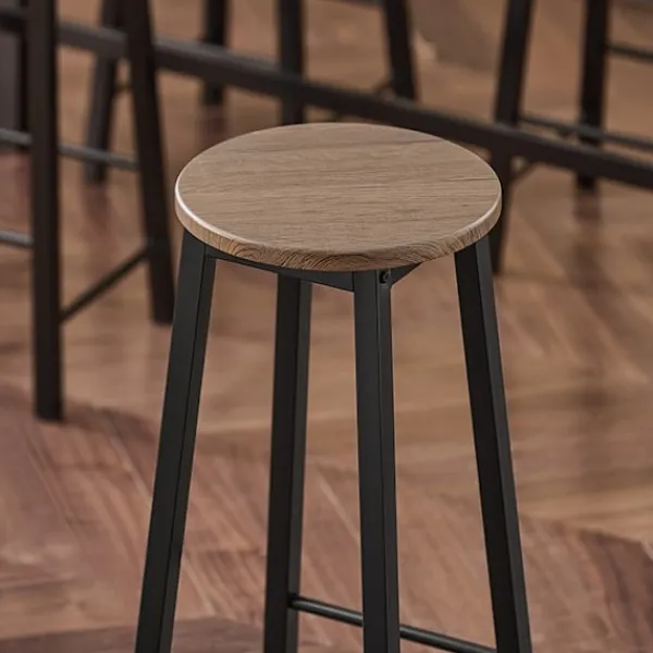 Rootz Living Matgrupper>Rootz 5-delade barbordsset - Köksmatsalskombination - Trädgårdsmöbler - MDF med PVC-skiva - Robust metallstomme - Hög lastkapacitet - 120 cm x 100 cm | Fyndiq