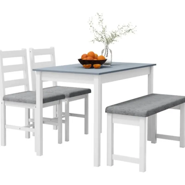 Rootz Living Matgrupper>Rootz 4-delat matbordsset - Matsalsmöbler - Platsbesparande matsalsset - Bekväma sittplatser - Enkelt underhåll - 108cm x 65cm x 75cm Bord - 92cm x 36 | Fyndiq