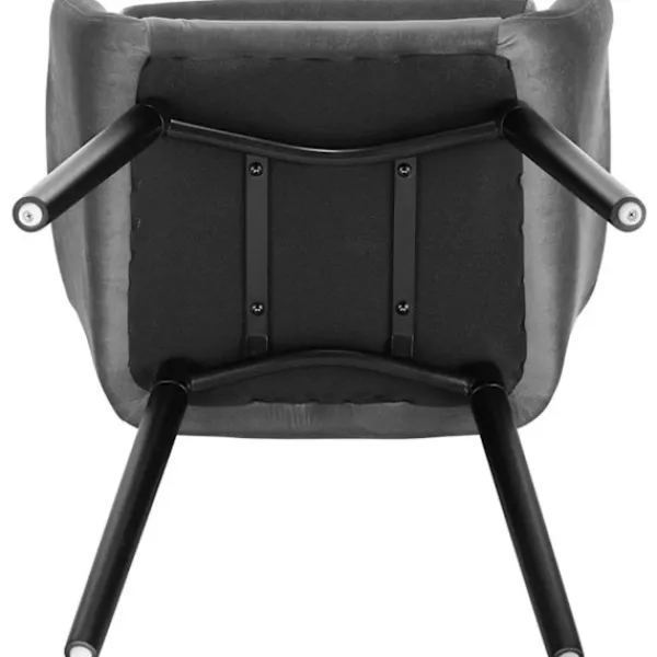 Rootz Living Fåtöljer>Rootz Ergonomic Matstol - Bekväma sittplatser - Snygga möbler - Sammetsklädd - Lätt att montera - Stöder upp till 120 kg - 81 cm x 40 cm x 42 cm