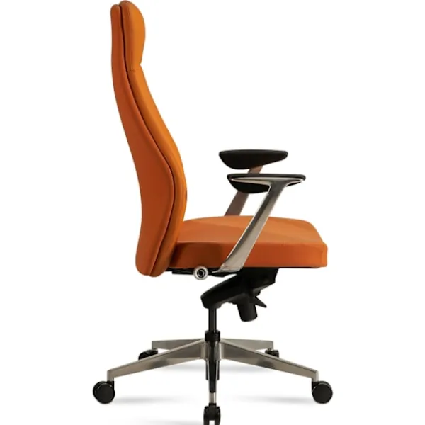 Rootz Living Kontorsmöbler>Rootz Executive Chair - Kontorsstol - Ergonomisk stol - Högkvalitativ klädsel - Armstöd i aluminium - Justerbar sitthöjd - 119cm x 74cm x 74cm