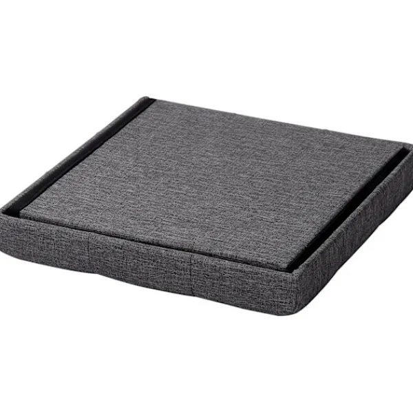 Rootz Living Pallar>Rootz förvaringspall - hopfällbar bänk - ottomansk - MDF & linne - 38L förvaring - andningsbart överdrag - 37,5 cm x 38 cm x 37,5 cm