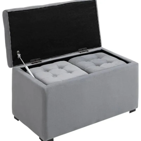 Rootz Living Sittpuffar>Rootz förvaringspallset - Bänk med förvaringsutrymme - 2 X pall