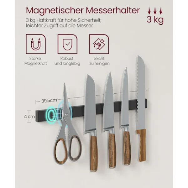 Rootz Living Köksö>Rootz Greige Svart Köksförvaringsställ - Spånskiva stål Organizer - Skafferi Hylla - Heavy Duty - 42cm x 90cm x 167,3cm
