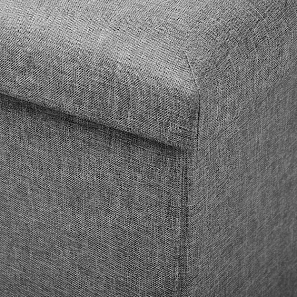Rootz Living Kistor & Koffertar>Rootz hopfällbar förvaringspall med lock - Linne Ottoman - Stor kapacitet - Utrymmesbesparande - Bekväm sits - 76 cm x 38 cm x 37,5 cm