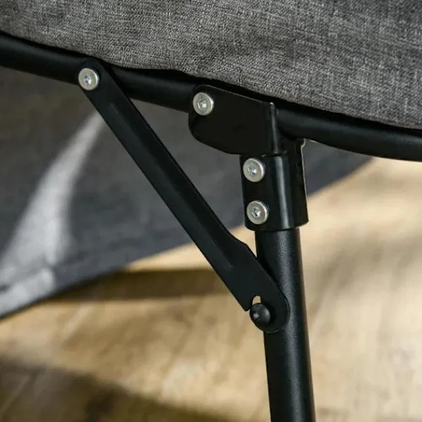 Rootz Living Soffor>Rootz hopfällbar säng - 4-i-1 Fåtölj - Ottomansk solstol - Grå -