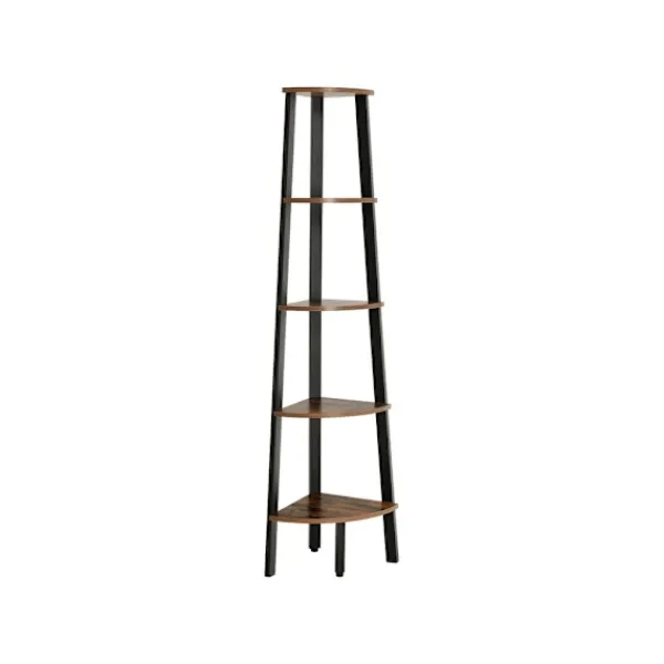 Rootz Living Hyllor>Rootz hörnhylla med 5 hyllor - Flytande hylla - Industriell design - Vägghylla - Trähylla - Industriell hylla - Förvaringshylla - Spånskiva - Vintage | Fyndiq