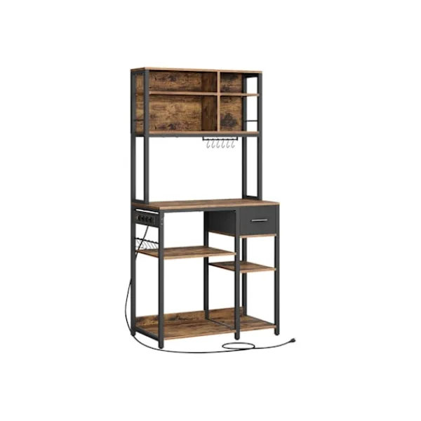 Rootz Living Köksö>Rootz Kitchen Shelf - Storage Rack - Organizer - Vintage Design - 40cm x 80 cm x 180,4 cm