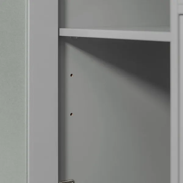 Rootz Living Köksö>Rootz Köksskåp Skänk - Hallgarderob - Köksvagn - MDF Konstruktion - Justerbar hylla - Mobildesign - 89cm x 89cm x 40cm