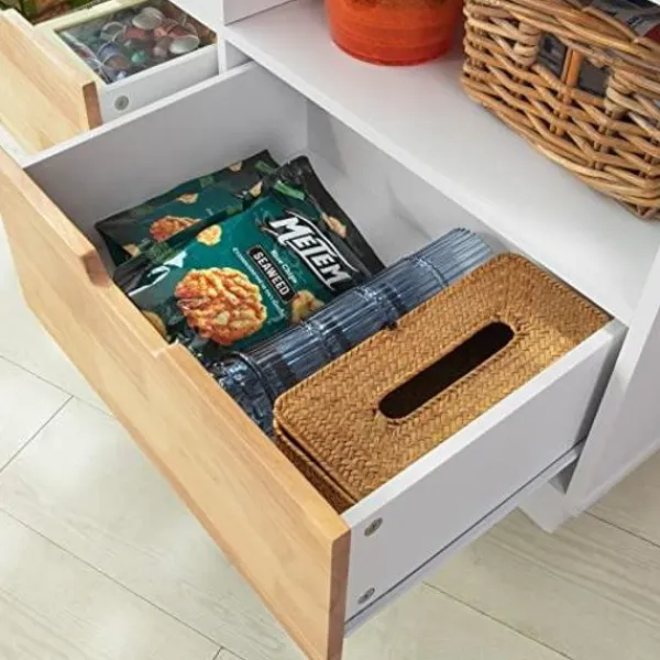 Rootz Living Köksö>Rootz Köksskåp Skåp Skänk Köksö Köksförvaringsvagn med gummiträ bänkskiva