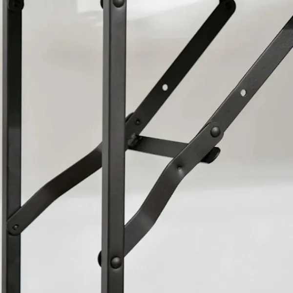 Rootz Living Köksö>Rootz Köksvagn - Tevagn - Serveringsvagn - Hopfällbart bord - Brun/Svart - 118 cm x 36,5 cm x 82 cm