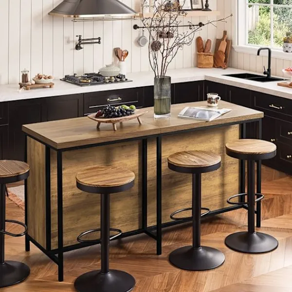 Rootz Living Köksö>Rootz Kommodebuffé - Köksö - Köksskåp - Mångsidig förvaring - Justerbar hylla - Rymlig design - MDF och metallram - 170cm x 89cm x 60cm