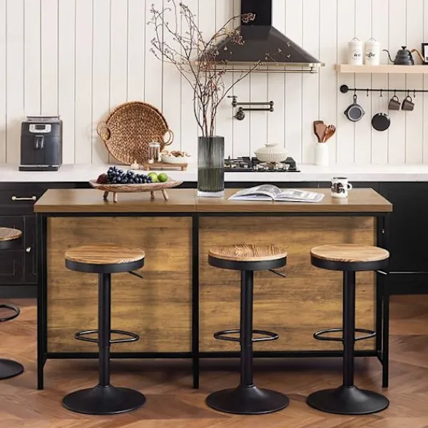 Rootz Living Köksö>Rootz Kommodebuffé - Köksö - Köksskåp - Mångsidig förvaring - Justerbar hylla - Rymlig design - MDF och metallram - 170cm x 89cm x 60cm