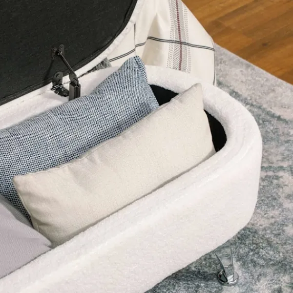 Rootz Living Kistor & Koffertar>Rootz lagringsbänk - Uppbyggd sittplats - Ottoman Bänk - Handy Storage - 114 cm x 47 cm x 46,5 cm