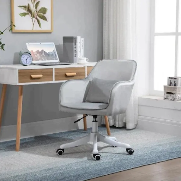 Rootz Living Kontorsmöbler>Rootz Massage Kontorsstol - Kontorsstol - Stol - Höjdjusterbar - Grå - 55 cm x 65 cm x 89 cm
