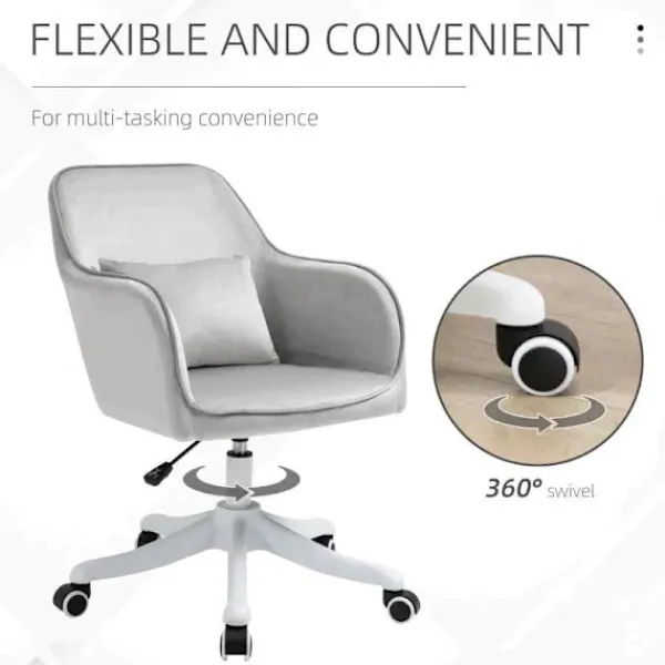Rootz Living Kontorsmöbler>Rootz Massage Kontorsstol - Kontorsstol - Stol - Höjdjusterbar - Grå - 55 cm x 65 cm x 89 cm