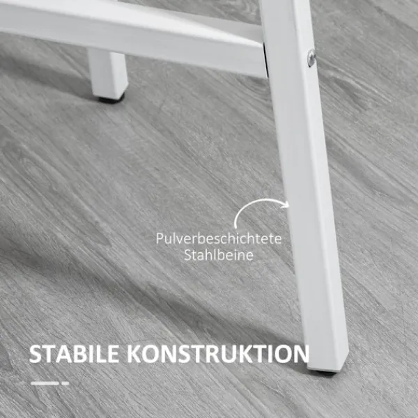 Rootz Living Matbord>Rootz matbord - Runt köksbord - Modern stil - Bordsskiva i trä - Stabila metallben - 80 cm x 76 cm - Naturträ & Vit