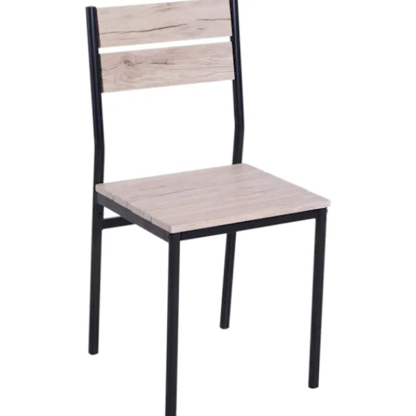 Rootz Living Matgrupper>Rootz matbordsset - 3-delat - 1 matbord - 2 matstolar - MDF - metall - trälook - svart