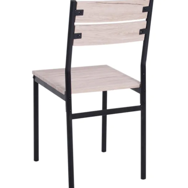 Rootz Living Matgrupper>Rootz matbordsset - 3-delat - 1 matbord - 2 matstolar - MDF - metall - trälook - svart