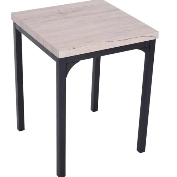 Rootz Living Matgrupper>Rootz matbordsset - 3-delat - 1 matbord - 2 matstolar - MDF - metall - trälook - svart