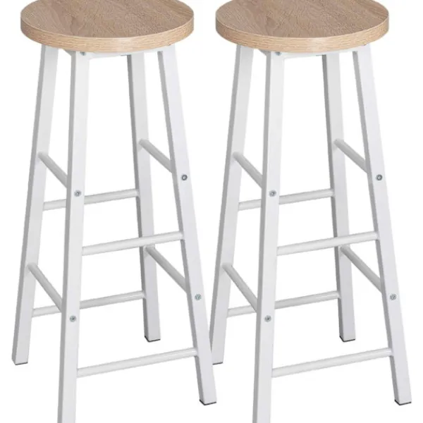 Rootz Living Matgrupper>Rootz Modern Barbord och Pallset - Pubbordsset - Matsalsset i bänkhöjd - Slitstarkt, reptåligt, enkelt underhåll - Stålstomme, MDF-skiva - 120 cm x 40 | Fyndiq