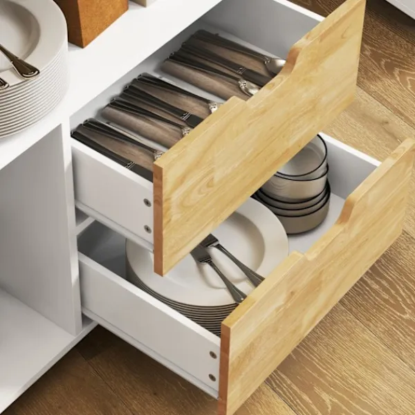 Rootz Living Köksö>Rootz Rollable Kitchen Trolley - Mobile Kitchen Island - Kitchen Cart - riklig förvaring och enkel rörlighet - 107 cm x 50 cm x 85 cm